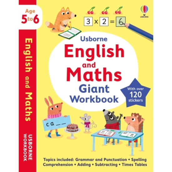 KS1 Year 1 Usborne English and Maths Giant Workbook 5-6