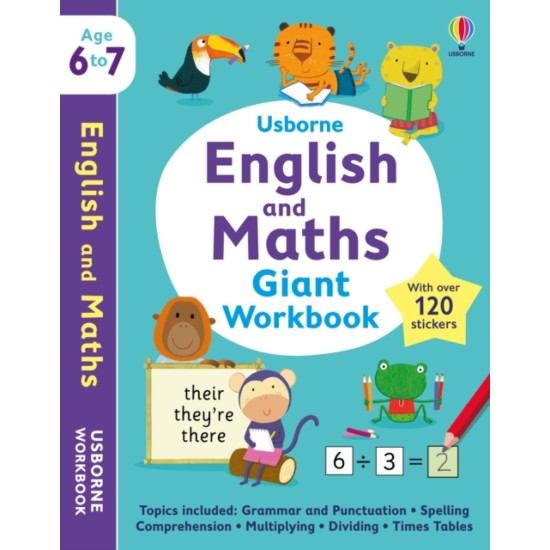 KS1 Year 2 Usborne English and Maths Giant Workbook 6-7