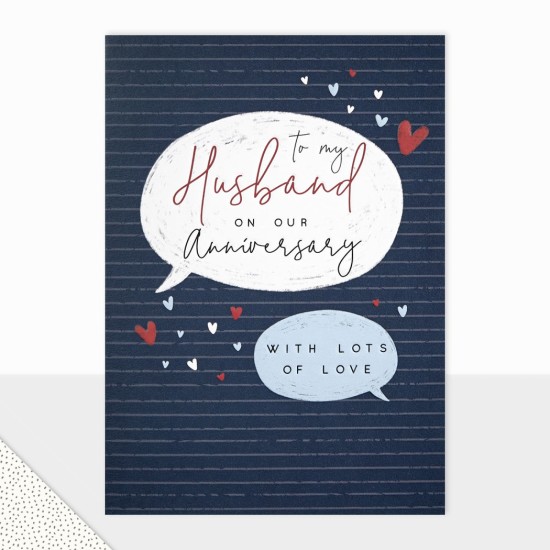 LDD Anniversary Card : Anniversary Husband (DELIVERY TO EU ONLY)