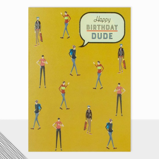 LDD Birthday Card : Happy Birthday Dude (DELIVERY TO EU ONLY)
