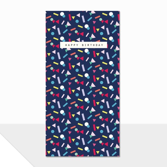 LDD Card Gift Wallet : Happy Birthday Confetti (DELIVERY TO EU ONLY)