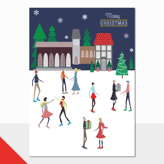 LDD Christmas Card : Merry Christmas Ice Rink (DELIVERY TO EU ONLY)