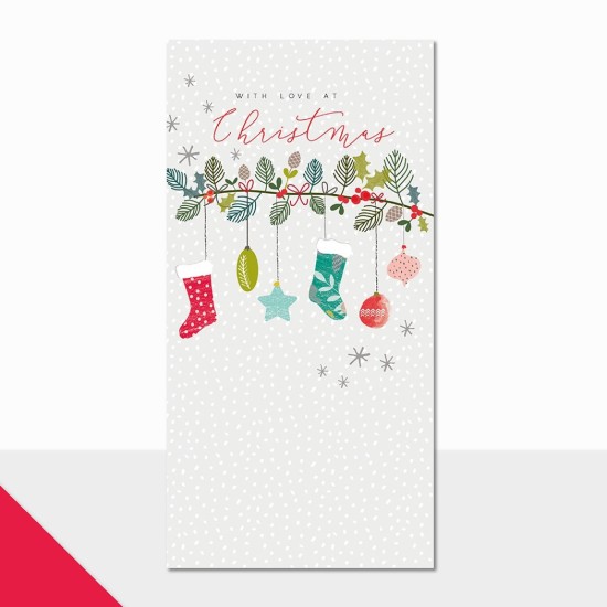LDD Christmas Card Gift Wallet : Christmas Stocking (DELIVERY TO EU ONLY)