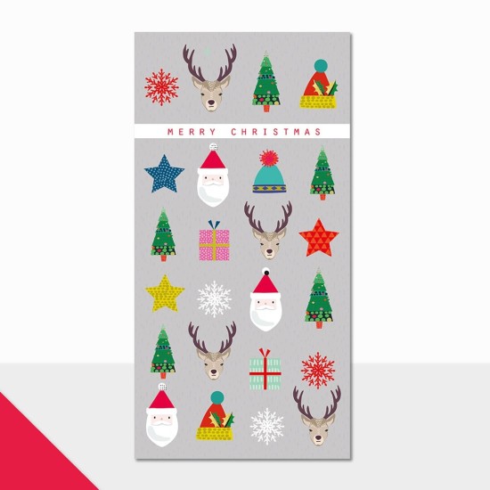 LDD Christmas Card Gift Wallet : Merry Christmas Tile (DELIVERY TO EU ONLY)