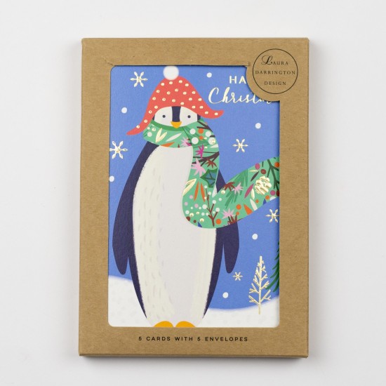 LDD Christmas Charity Cards Pack : Penguin (DELIVERY TO EU ONLY)