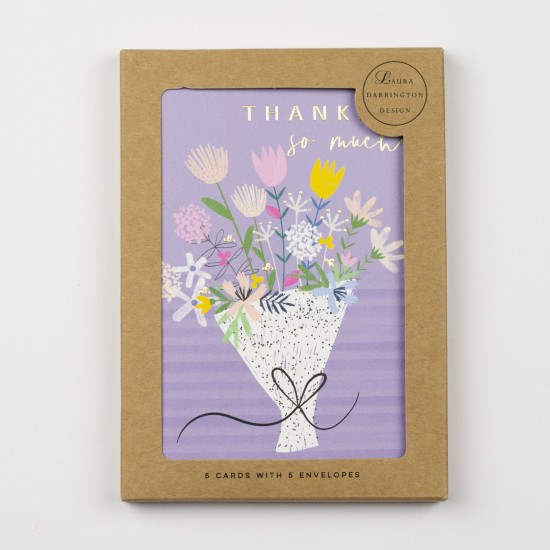 LDD Everyday Card Pack : Thank You Flowers (DELIVERY TO EU ONLY)