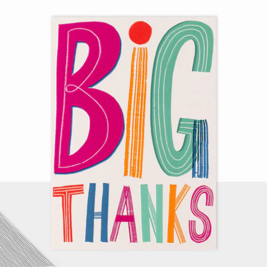 LDD Greeting Card : Fontfetti Big Thanks