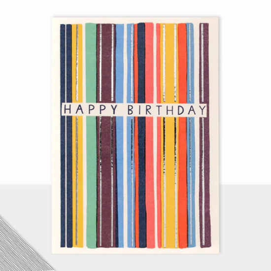 LDD Greeting Card : Honcho Happy Birthday Stripes