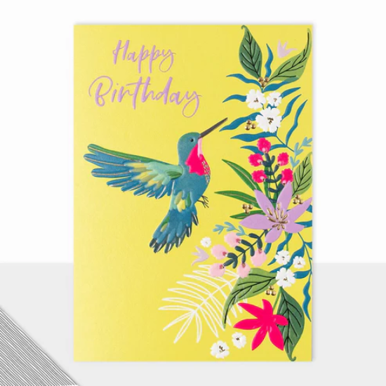 LDD Greeting Card : Kingdom Collection Happy Birthday Hummingbird