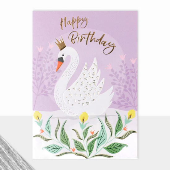 LDD Greeting Card : Kingdom Collection Happy Birthday Swan