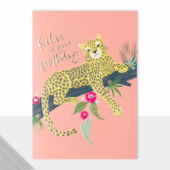 LDD Greeting Card : Kingdom Collection Happy Birthday Leopard