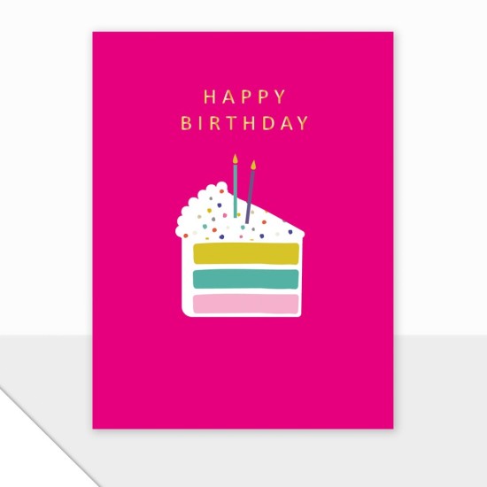 LDD Mini Birthday Card : Happy Birthday Cake (DELIVERY TO EU ONLY)