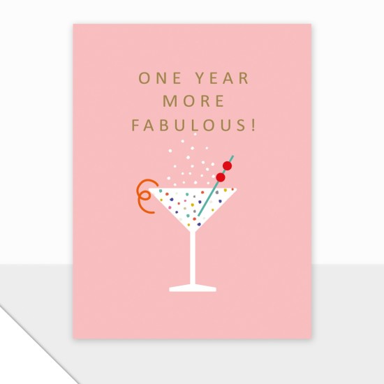 LDD Mini Birthday Card : Happy Birthday Cocktail (DELIVERY TO EU ONLY)