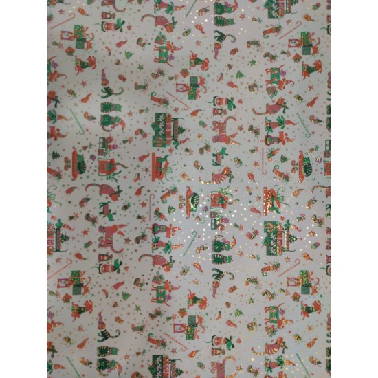 Luxury Christmas Sheet Wrap : Dogs and Cats (DELIVERY TO EU ONLY)