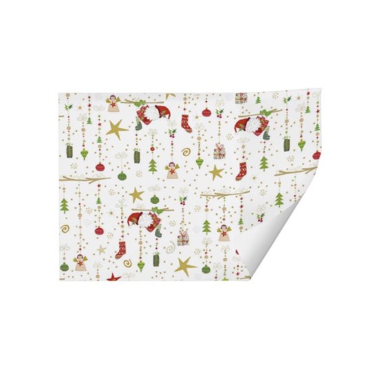 Luxury Christmas Sheet Wrap : Santa and Angels (DELIVERY TO EU ONLY)