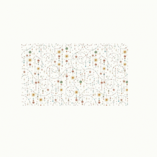Luxury Christmas Sheet Wrap : Swirls and Stars (DELIVERY TO EU ONLY)