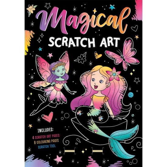 Magical Scratch Art (With rainbow scratch art and colouring pages!)