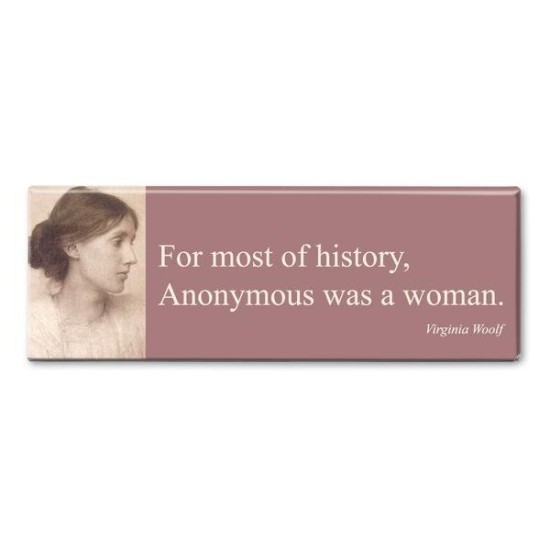 Magnet : Literary Quotes - Virginia Woolf (DELIVERY TO EU ONLY)