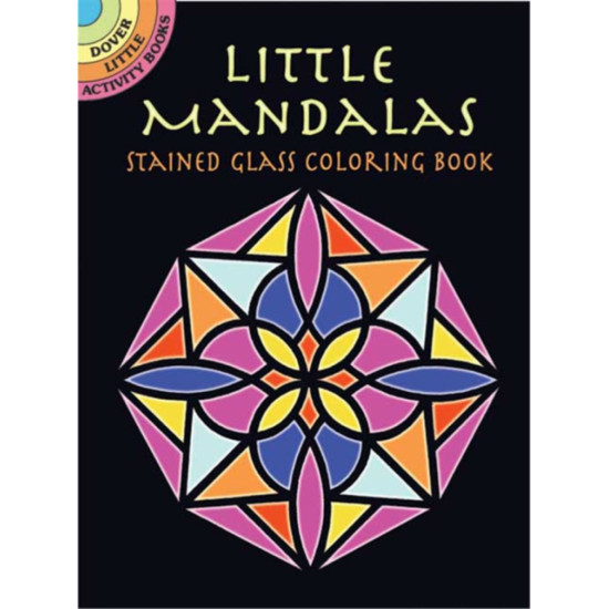 Mini Mandalas Stained Glass Coloring Book