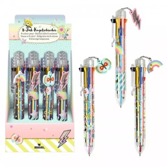 Multipens 8-in-1 Retractable Ballpoint Pens 8 Colours (DELIVERY TO EU ONLY)