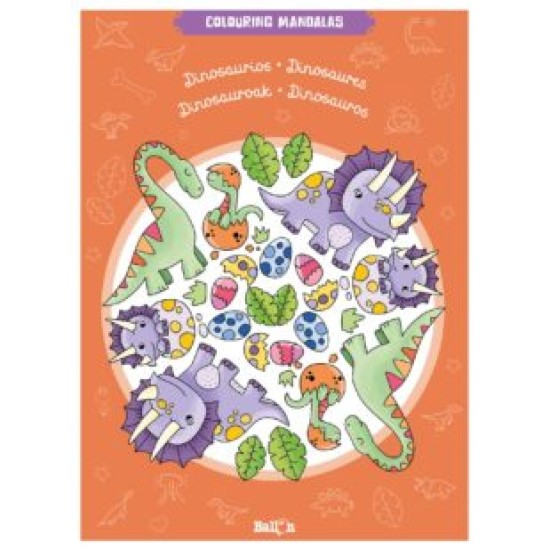New Colouring Mandalas : Dinosaurs (DELIVERY TO EU ONLY)