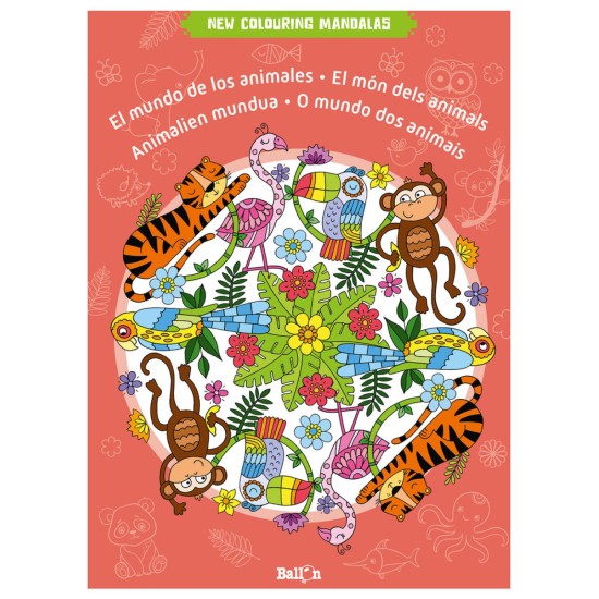 New Colouring Mandalas : The World of Animals (DELIVERY TO EU ONLY)