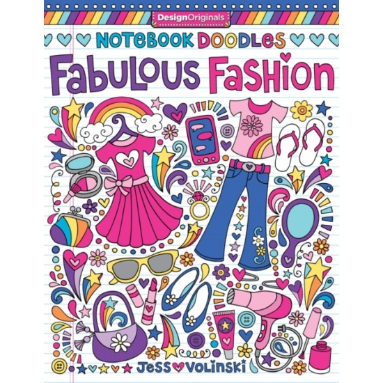 Notebook Doodles Fabulous Fashion : Colouring & Activity Book