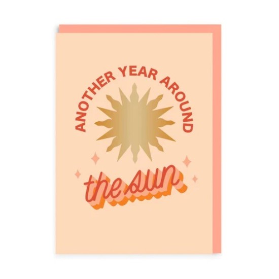 OHD Cards - Another Year Around The Sun Birthday Card (DELIVERY TO EU ONLY)