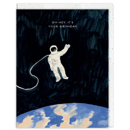 OHD Cards - Astronaut Greeting Card (With Plantable Envelope)