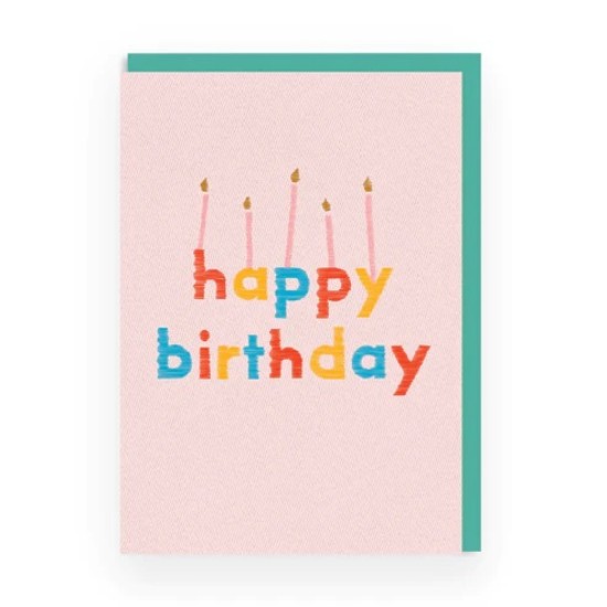 OHD Cards - Birthday Candles Birthday Card (DELIVERY TO EU ONLY)