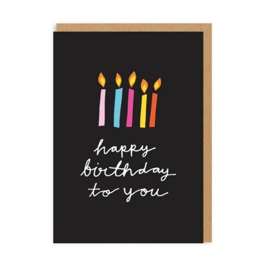 OHD Cards - Birthday Candles Birthday Card (DELIVERY TO EU ONLY)
