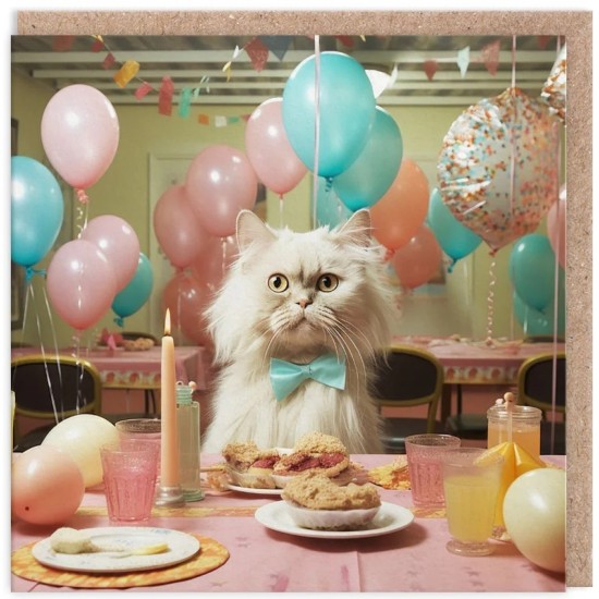 OHD Cards - Cat Party Birthday Card