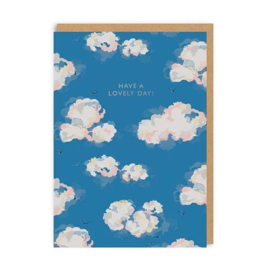 OHD Cards - Cath Kidston Clouds Birthday Card (DELIVERY TO EU ONLY)