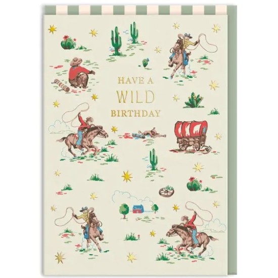 OHD Cards - Cowboy Wild Birthday Card