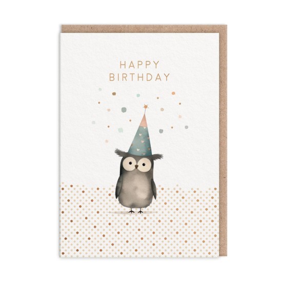OHD Cards - Happy Birthday Owl
