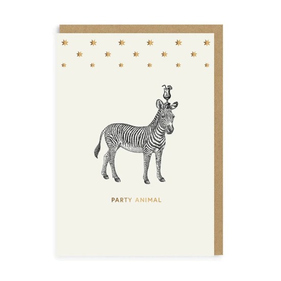 OHD Cards - Party Animal Birthday Card (DELIVERY TO EU ONLY)