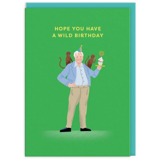 OHD Cards - David Attenborough Wild Birthday Card