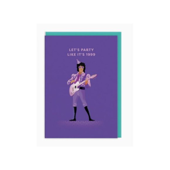 OHD Cards - Prince Let's Party Greeting Card