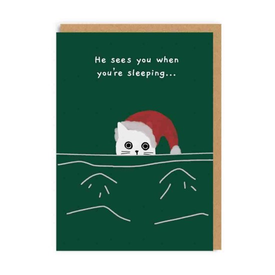 OHD Christmas Card : He Sees You When You're Sleeping (DELIVERY TO EU ONLY)