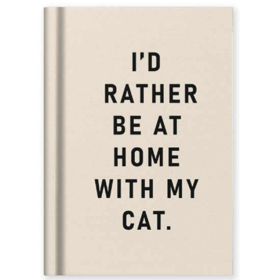 OHD Mini Notebook (A7) - I'd Rather Be At Home With my Cat