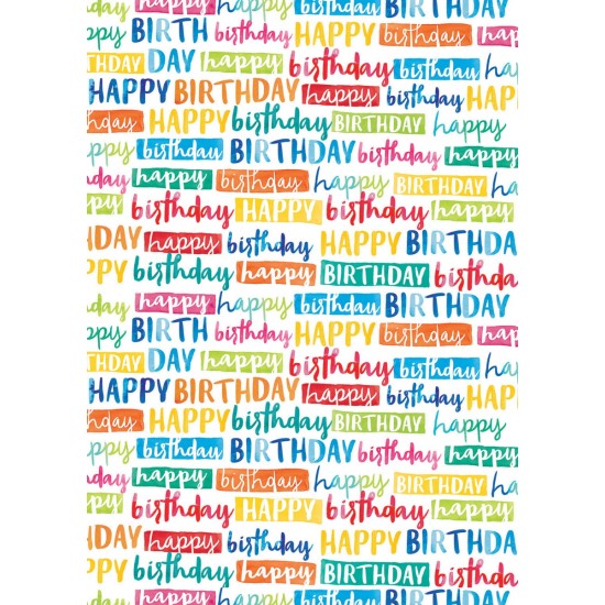 Painted Birthday Gift Wrap