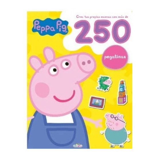 Peppa Pig 250 pegatinas amarillo (Spanish) 
