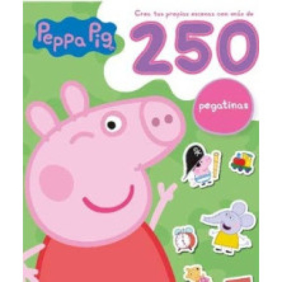 Peppa Pig 250 pegatinas verde (Spanish) 