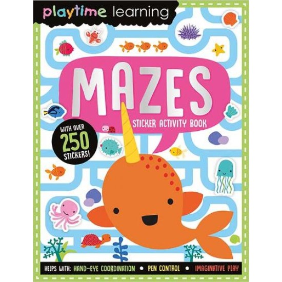 Playtime Learning Mazes Sticker Book (DELIVERY TO EU ONLY)
