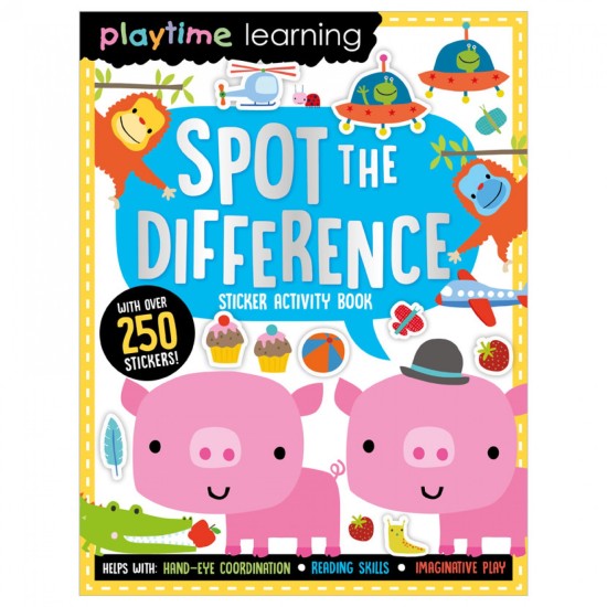 Playtime Learning Spot the Difference Sticker Book (DELIVERY TO EU ONLY)