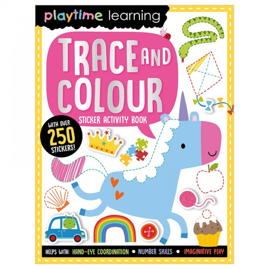 Playtime Learning Trace and Colour Sticker Book (DELIVERY TO EU ONLY)