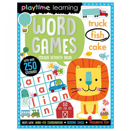Playtime Learning Word Games Sticker Book (DELIVERY TO EU ONLY)