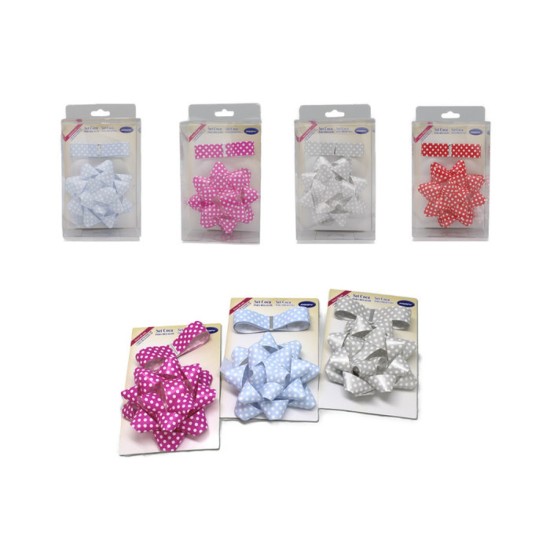 Polka Dot Bow and Ribbon (10m) set (DELIVERY TO EU ONLY)