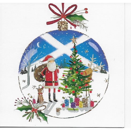 PS Charity Christmas cards - Christmas Scene Bauble