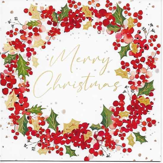 PS Charity Christmas cards - Merry Christmas Wreath